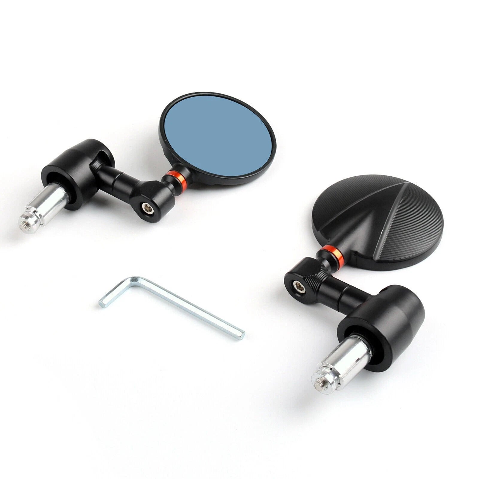 7/8" Round Moto Mirrors for Most Motorcycles/Street Bikes/Sports Bikes
