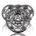 4 17" 8 Lug Chrome Wheel Skins Covers hubcaps for Chevy Silverado 2500 3500 HD | Rear | 1 Month Manufacturer Warranty | 17 in