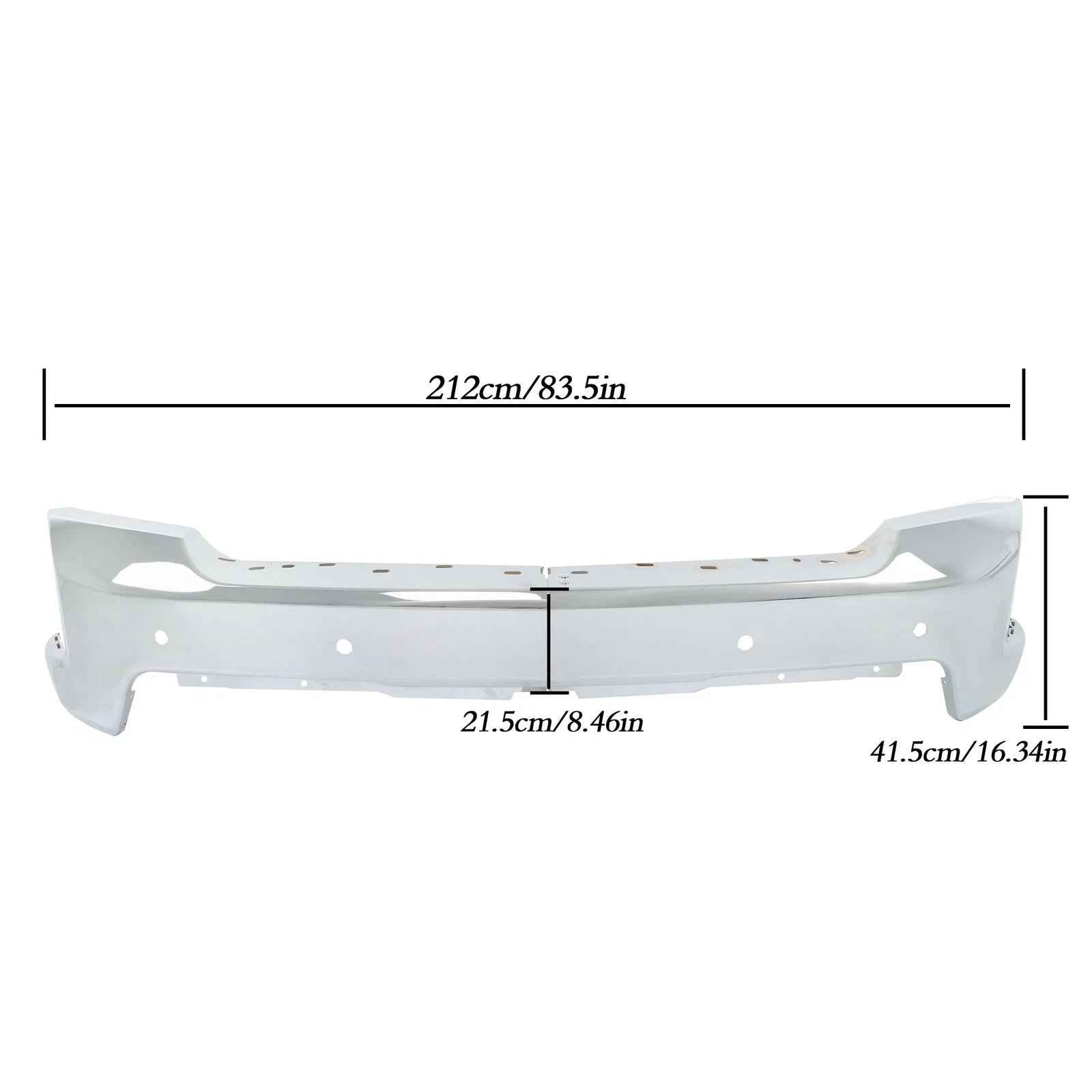 Chrome Steel Front Lower Bumper for Chevrolet Silverado 1500 (2019–2022)