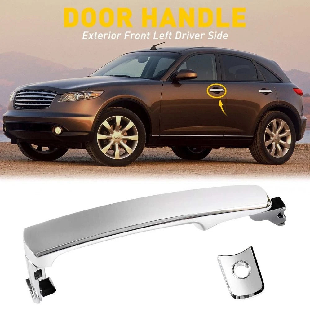 Chrome Front Left Driver Side Outside Door Handle for Nissan Infiniti (2003–2007)