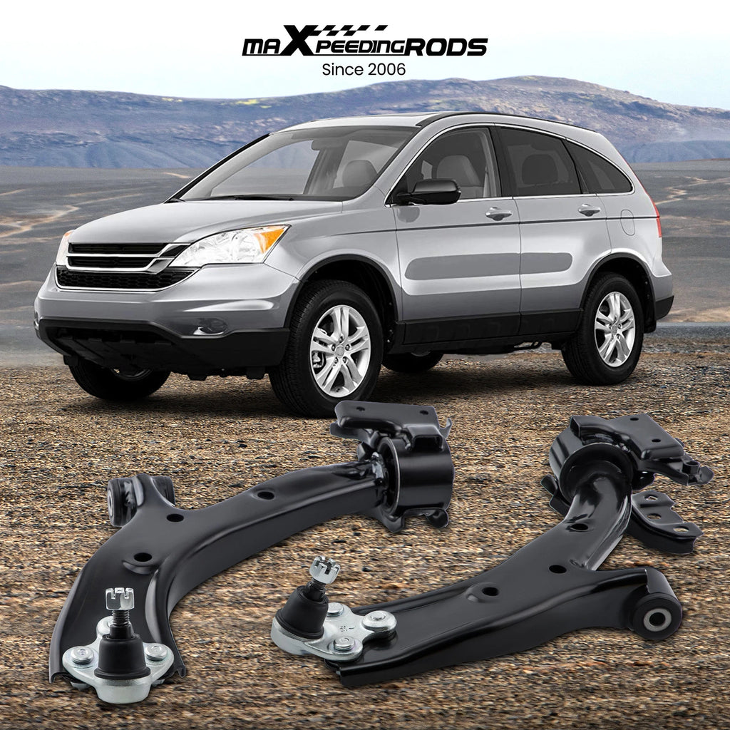 2X Front Lower Control Arms with Ball Joints for Honda CR-V (2007–2011)