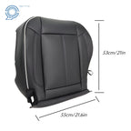 Set of 2 Leather Bottom Seat Covers for Hummer H3 (2006–2010) Black