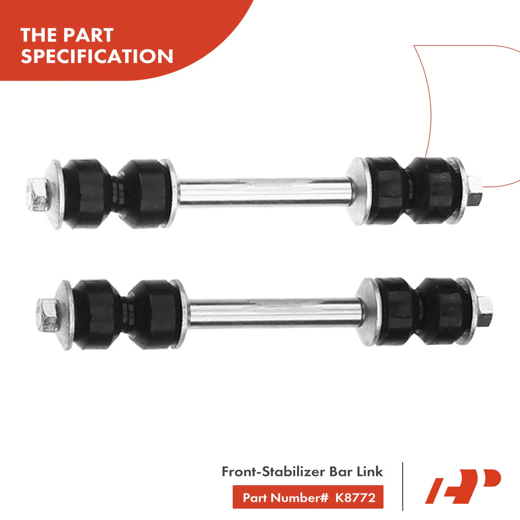 Set of 14 Front Ball Joints, Sway Bar Links & Tie Rod Ends for Ford F-150 F-250