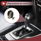 Gear Shift Knob Cover for Volkswagen Taos (2022–2023) Beige Black