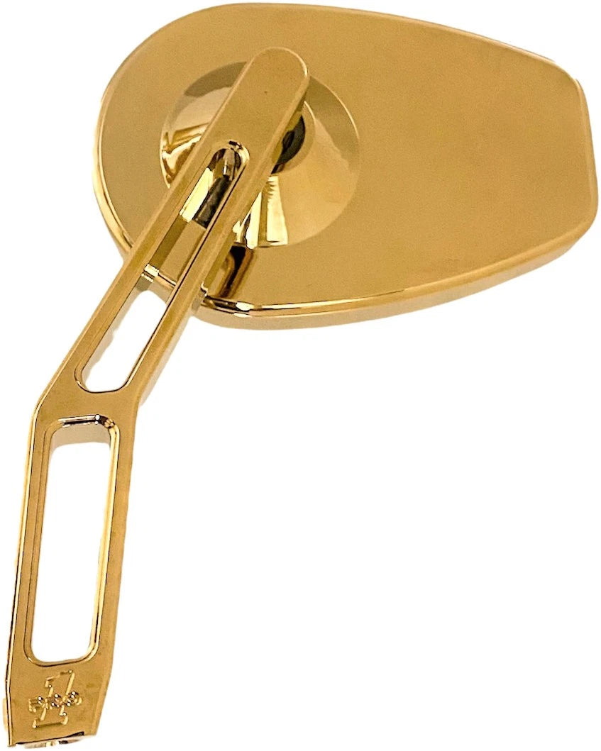 Pro One Micro Mirror V2 Cut Stem Left Gold for Harley Davidson Cruiser (2010–2023)