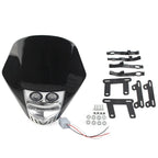 6W LED Headlight Lamp for Universal Dirt Pit Bike Black