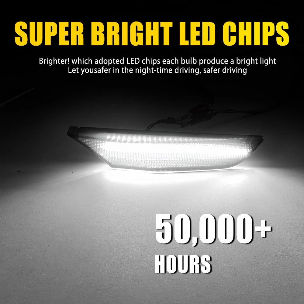 Set of 2 LED Front Bumper Side Marker Lights for Infiniti G35 Sedan (2003–2006)