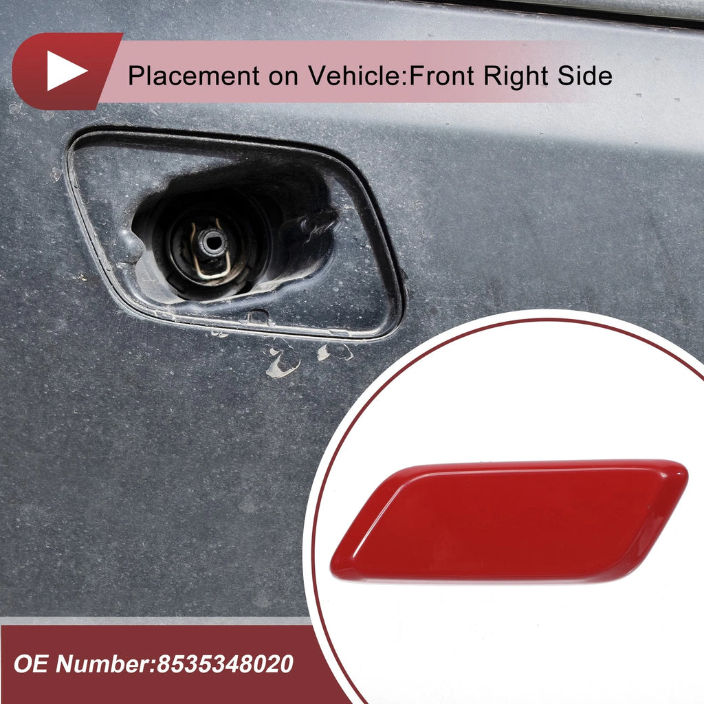 Front Left Bumper Headlight Washer Nozzle Cover for Lexus RX350 (2013–2015) Red
