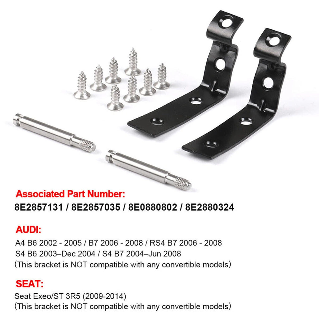 Glove Box Lid Hinge Repair Kit for Audi A4 S4 RS4 B6 B7 (2001–2008)