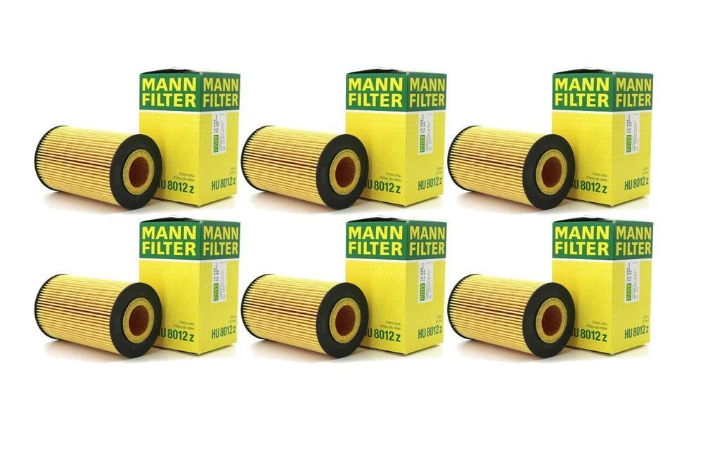 Set of 6 Cartridge Engine Oil Filters for Mercedes W204 R230 (2007–2015)