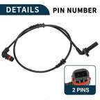 2pcs Front Side ABS Wheel Speed Sensor for Mercedes-Benz CLS550 (2012–2018) No.A2129050300