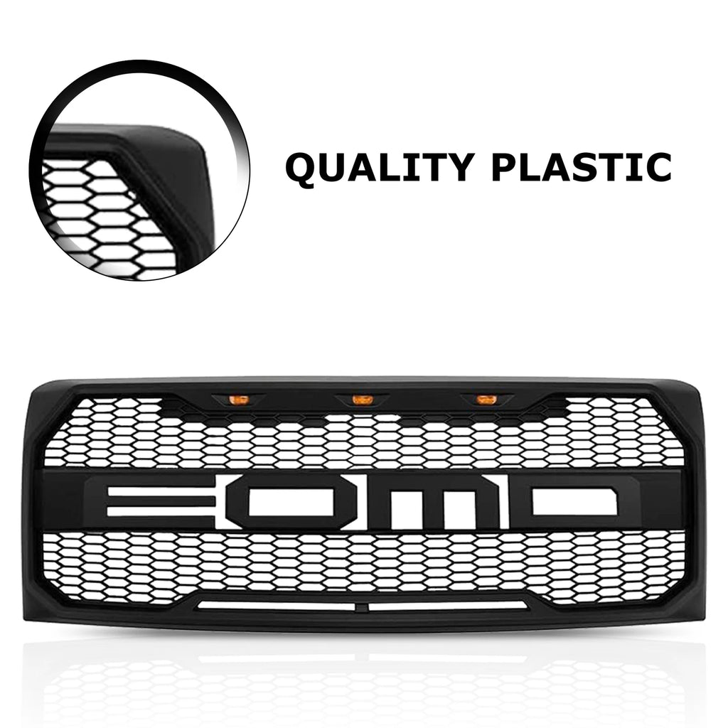 Front Bumper Grille for Ford F150 (2009–2014) Mesh with Wire Harness