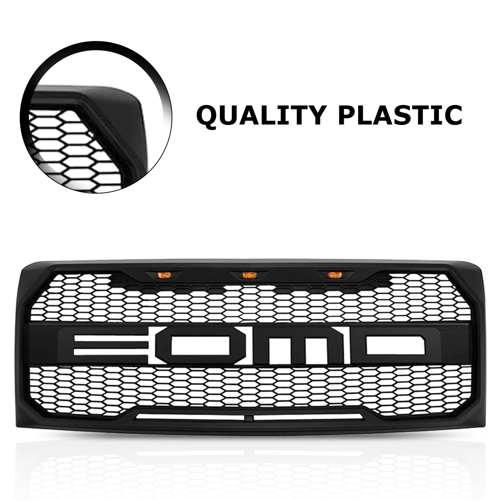 Front Bumper Grille for Ford F150 (2009–2014) Mesh with Wire Harness