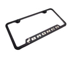 Notched License Plate Frame for Ford Bronco Script Logo (2021–2025)
