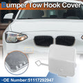 Front Bumper Tow Hook Cover for BMW 1 Series (2012–2019) No. 51117292947 Ice Silver Metallic