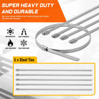 30FT 2" Fiberglass Exhaust Header Heat Wrap for Universal Applications