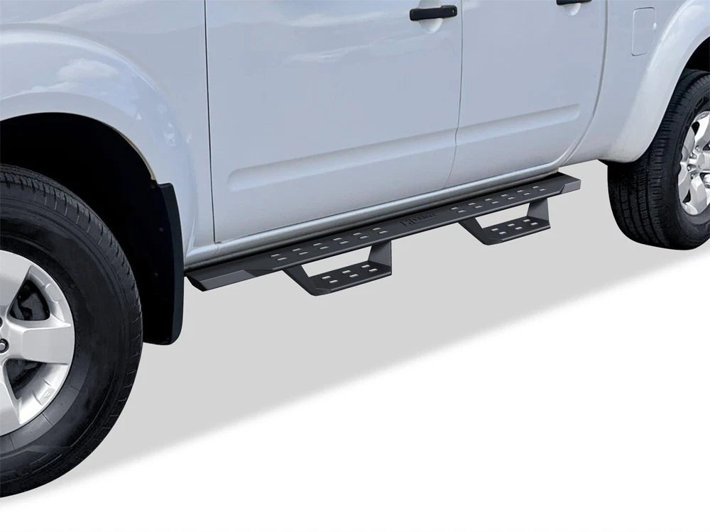 2X Black Overland Slider Drop Steps for Nissan Frontier (2005–2026)