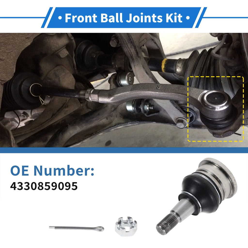 2X Front Lower Ball Joints for Toyota Yaris (1999–2005) No. 43308-59095