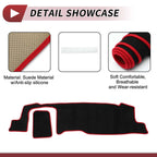 Dashboard Cover Mat for Suzuki Hustler MR52S MR92S (2020–2021) Black Red