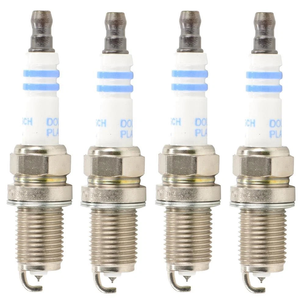 Set of 4 Bosch Double Iridium Spark Plugs for BMW Kia Mazda Subaru L4 H4
