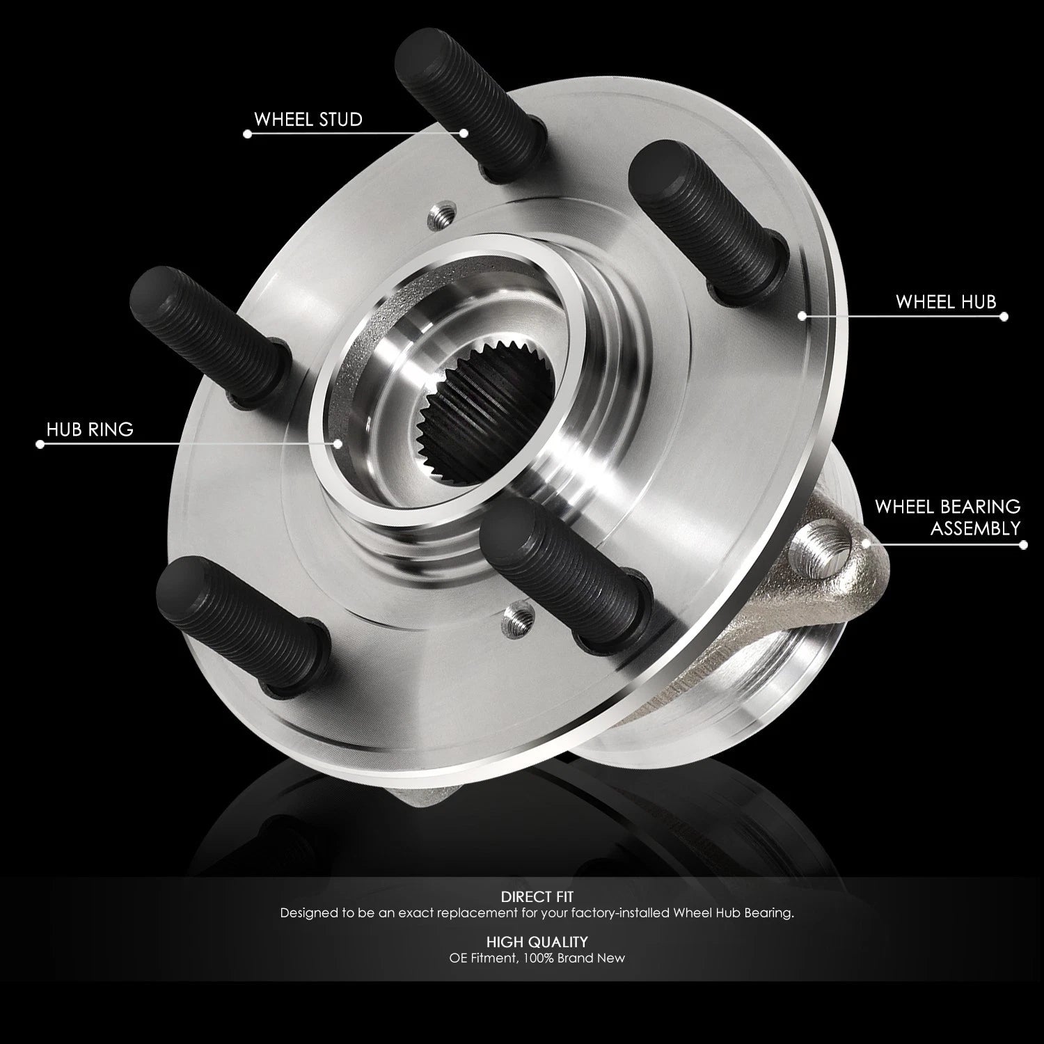 Wheel Bearing & Hub for Honda Pilot Acura MDX ZDX (2007–2015)