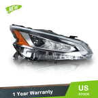 LED Headlight Headlamp for Nissan Altima (2019–2020) Chrome Housing Right Side