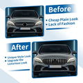 Front Upper Bumper Grille for Mercedes-Benz C250 (2012-2015) Black Chrome