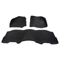 Set of 4 Black Anti-Slip Floor Mats for Ford F250 F350 F450 F550 Crew Cab (1999–2007)