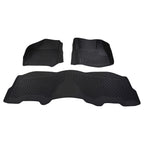 Set of 4 Black Anti-Slip Floor Mats for Ford F250 F350 F450 F550 Crew Cab (1999–2007)