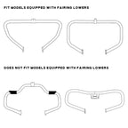 Matte Black Lower Vented Leg Fairings for Harley Touring Models (2014–2023)