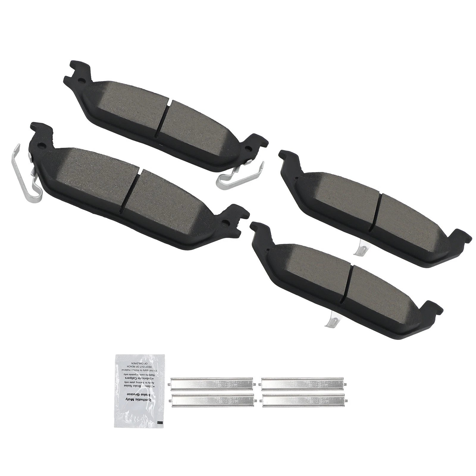 Set of Rear Ceramic Brake Pads for Ford F-150 (2004–2011) / Lincoln Mark LT (2006–2008)