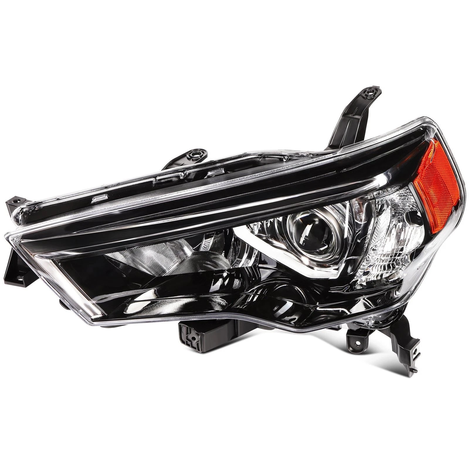Projector Headlights Assembly Pair for Toyota 4Runner (2014–2020) Black