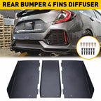 Rear Bumper Diffuser Spoiler Lip Splitter for Dodge Challenger (2008–2021)