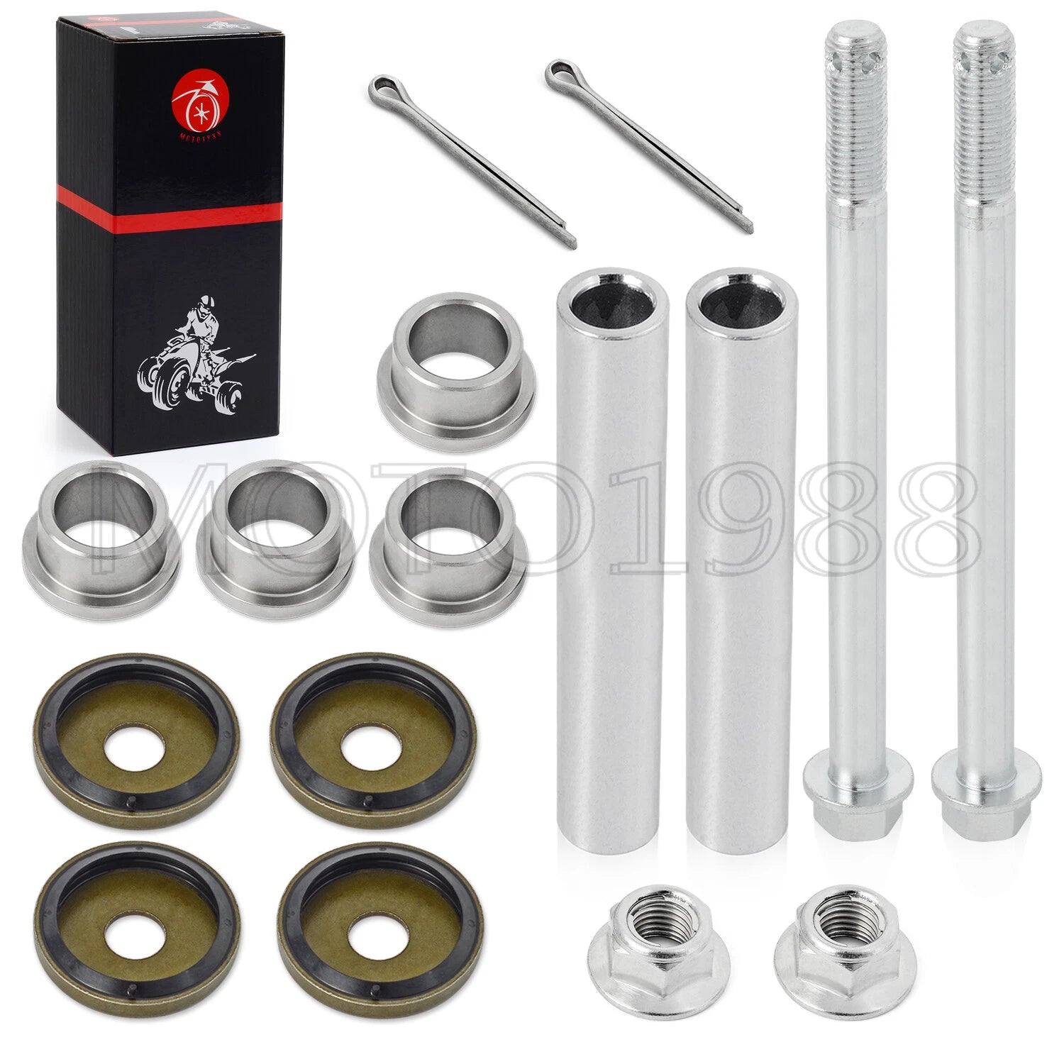 King Pin Bolts & Bushing Spindle Repair Kit for Yamaha Golf Cart G22 G29 (2003–2016)