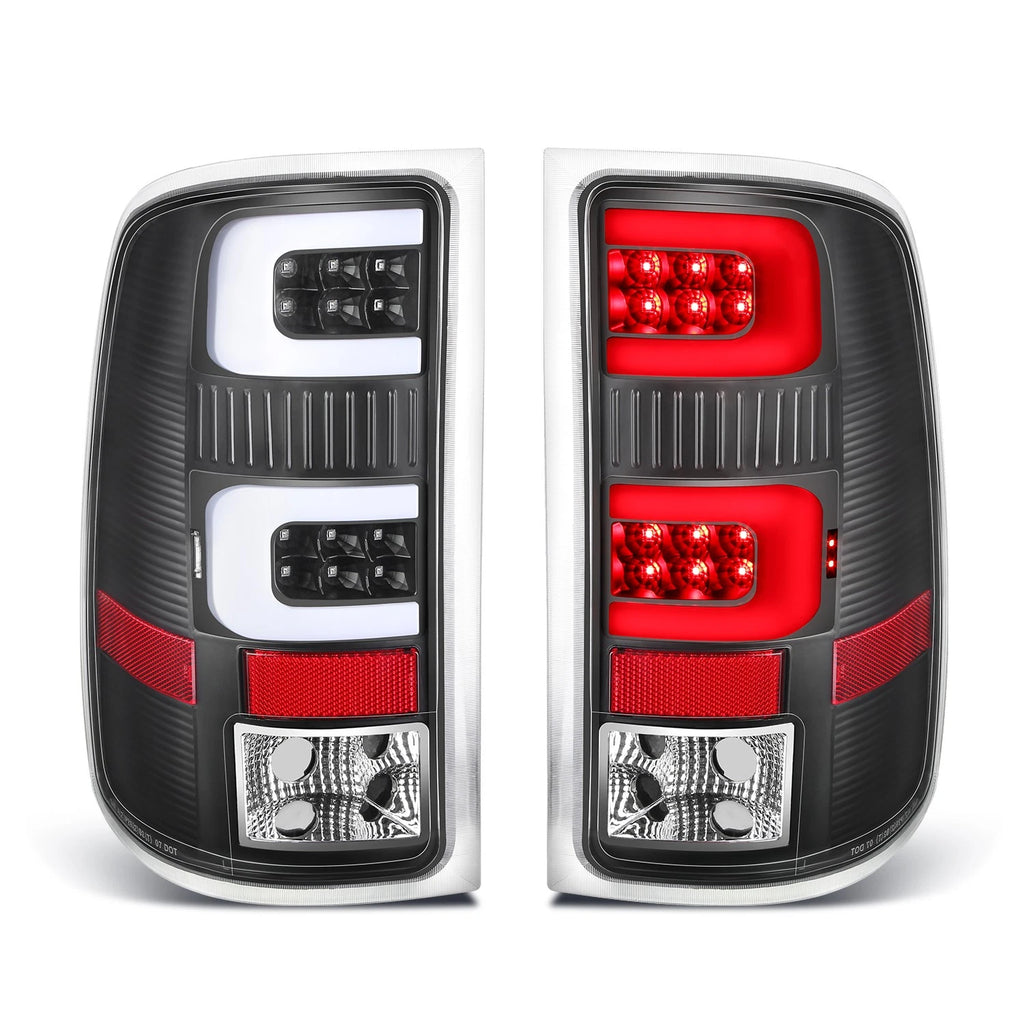 Dual 3D LED C-Tube Bar Tail Light for GMC Sierra (2007–2014)