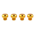 4PCS M10 Motorcycle Mirror Hole Blanking Plugs Screws Caps Gold