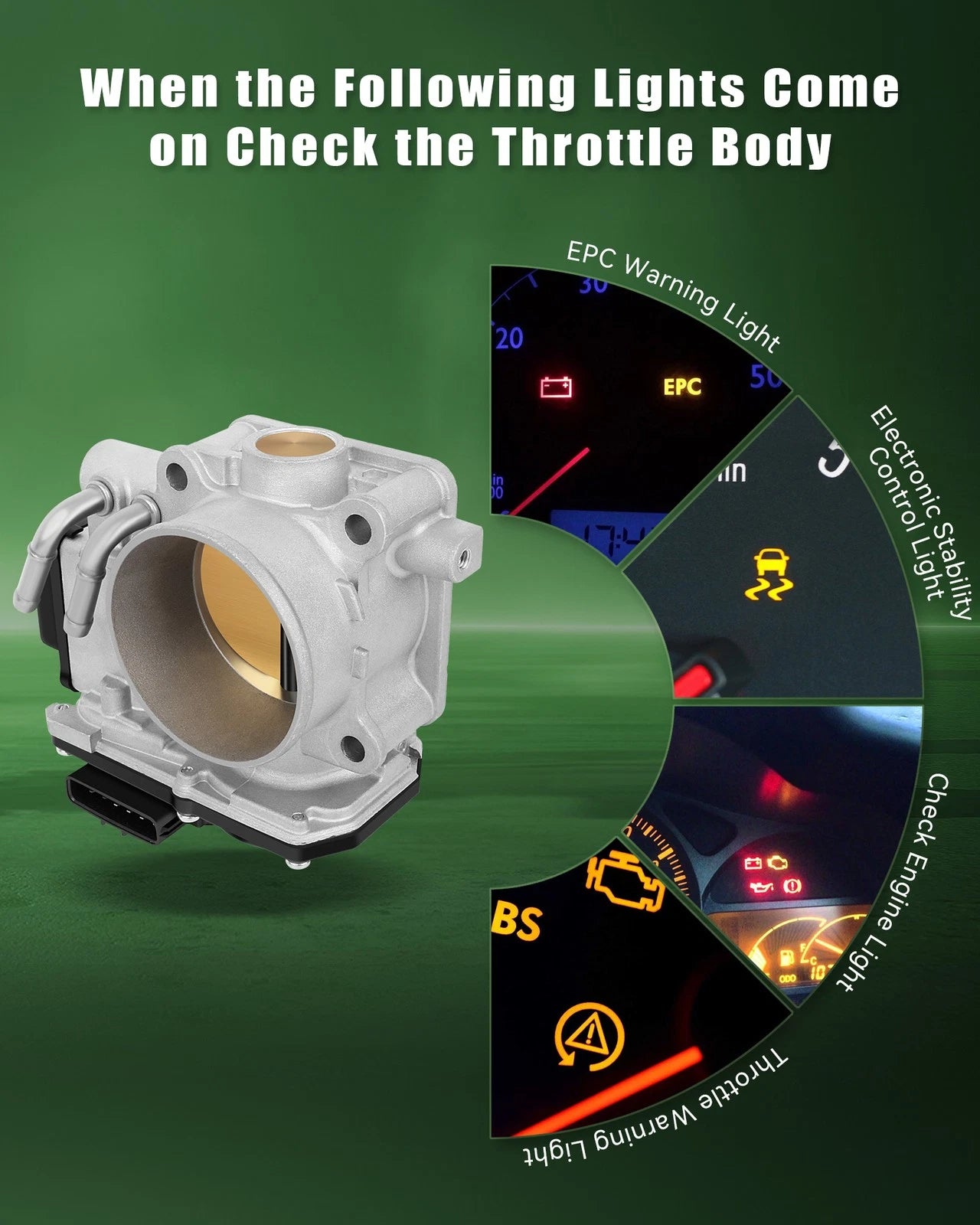 Throttle Body 16400R44A02 for Honda Accord Civic CR-V Acura TSX ILX (2.4L)