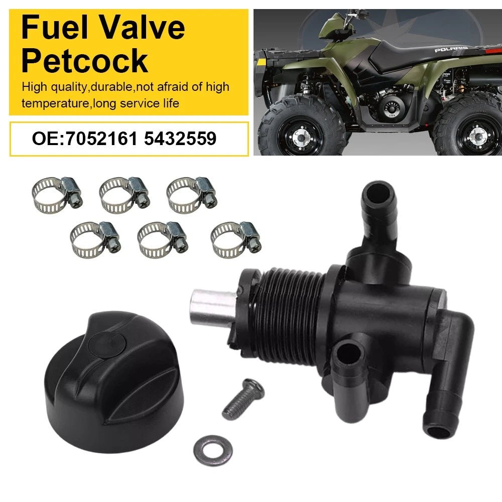 3-Way Fuel Shut Off Valve Petcock for Polaris Sportsman 500 4X4 (1997–2004)