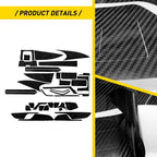 Carbon Fiber Interior Decoration Decal Trim for Honda Civic (2016–2020)