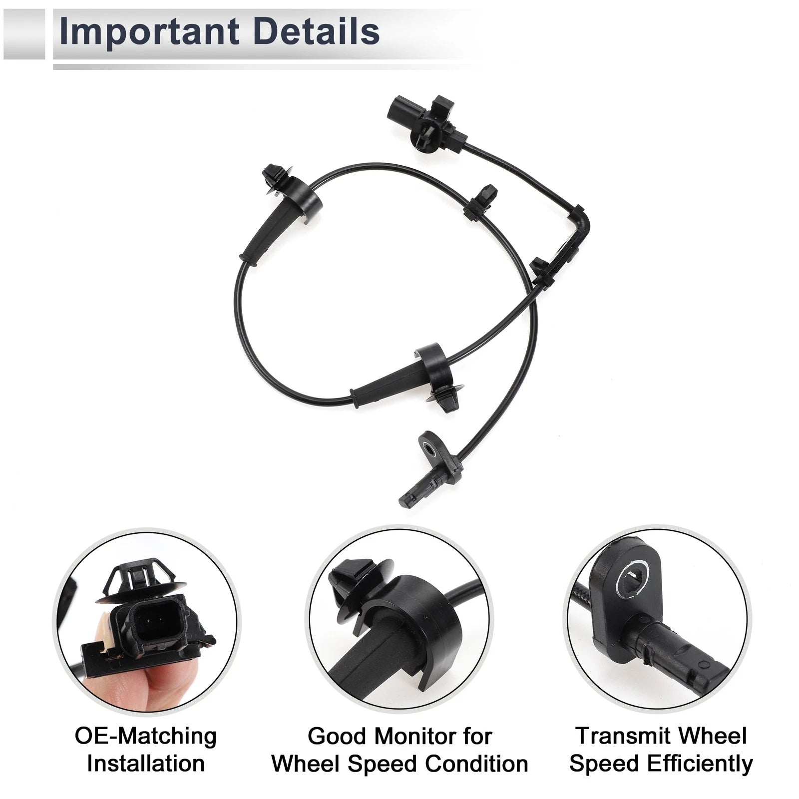 ABS Wheel Speed Sensor No. 57450TR0013 for Honda Civic EX (2001–2005)