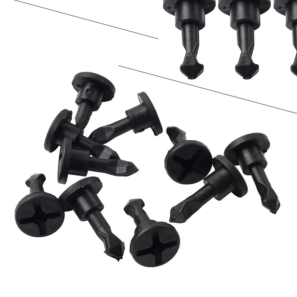 10x Engine Cover Trim Fixing Bolt Clips for Audi Volkswagen 1.8L (N90801101)