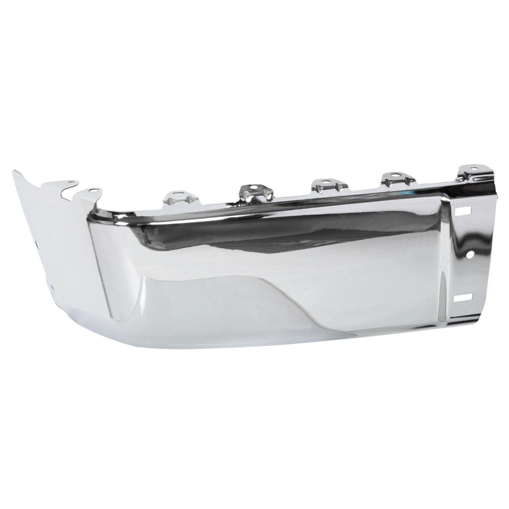 Set of 2 Chrome Rear Bumper End Caps for Silverado Sierra 1500 2500HD 3500HD (2007–2013)