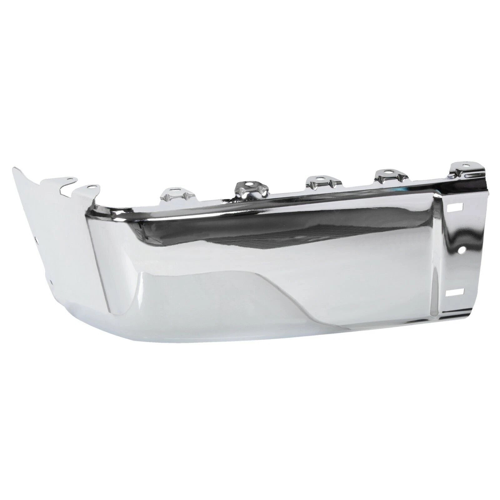 Set of 2 Chrome Rear Bumper End Caps for Silverado Sierra 1500 2500HD 3500HD (2007–2013)