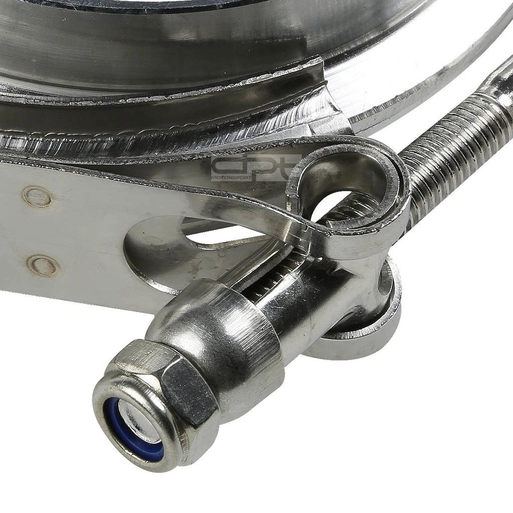 3.5" Stainless V-Band Clamp + Aluminum Flange for Turbo Down Pipe Wastegate