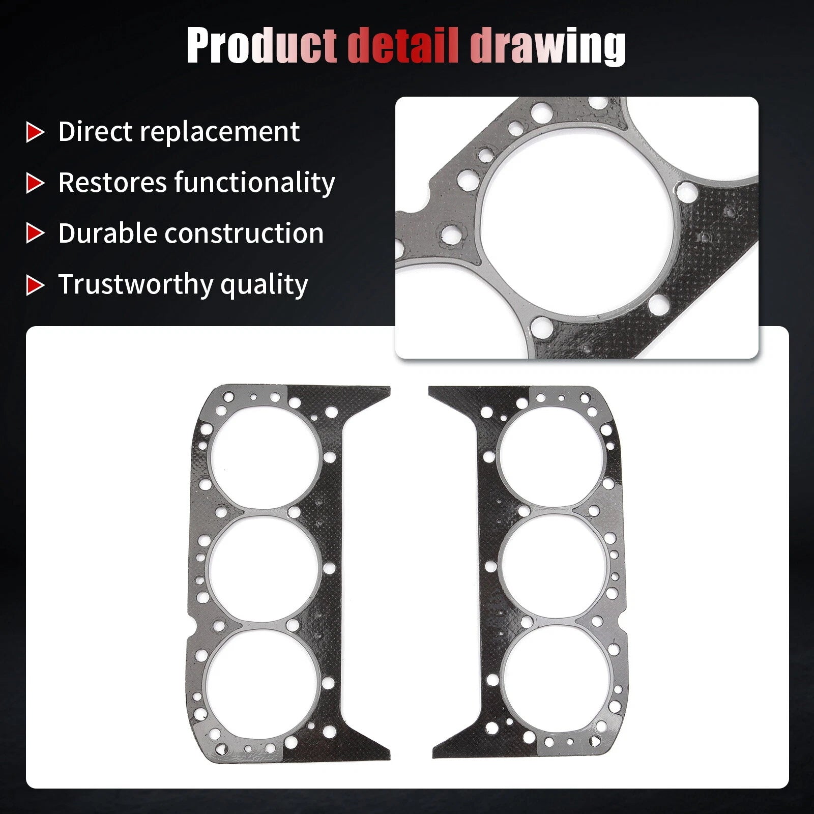 Head Gasket Bolts Set for Chevrolet Astro Blazer S10 GMC Safari Sonoma (1995–2005)