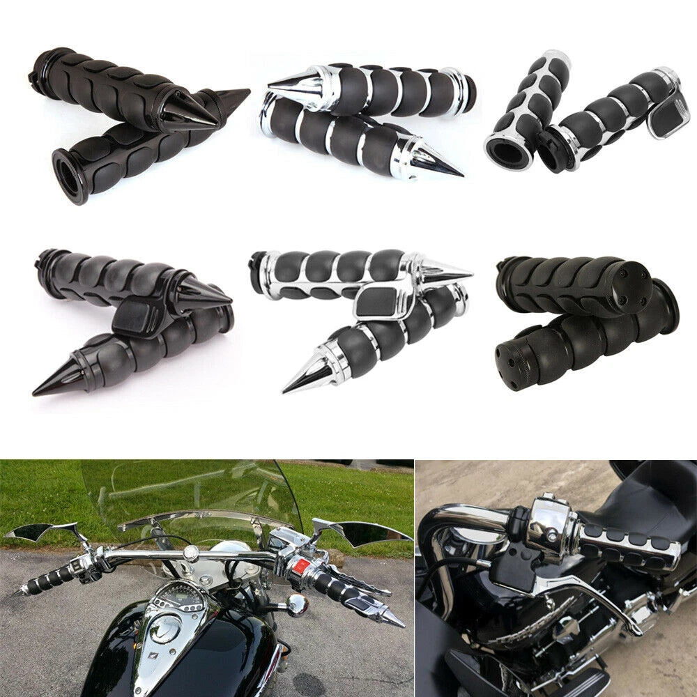 1" Motorcycle Hand Grip for Harley Touring Sportster Dyna Softail