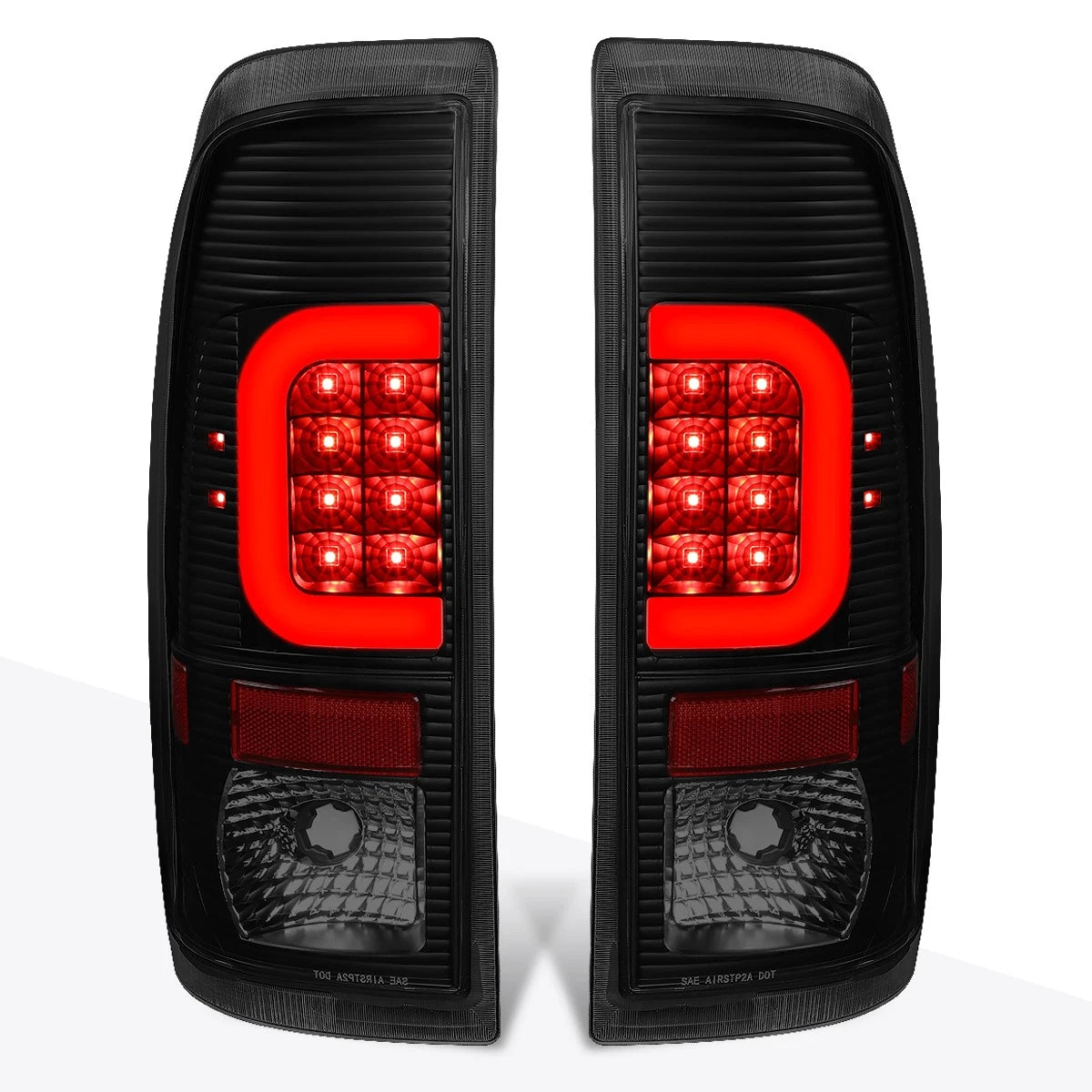 3D LED C-Bar Tail Light for Ford Super Duty (2008–2016) Tinted