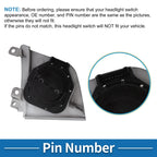 Headlight Switch for Mercedes-Benz Actros MP4 2545 (2014) No.A9605452604