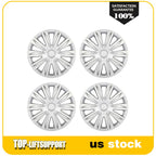Set of 4 Wheel Covers for R17 Tires - Snap On Silver