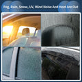 Window Deflectors for Honda Fit 2021 Side Window Vent Visors Tape-On Black 1 Set